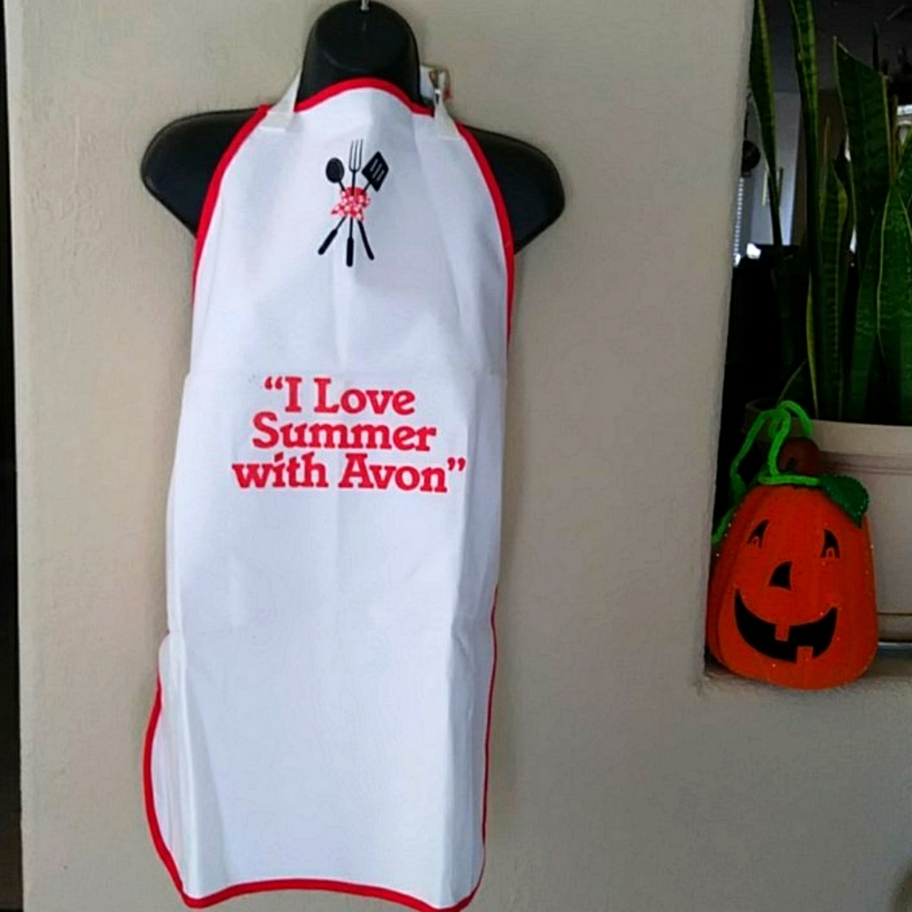 Vintage I LOVE SUMMER WITH AVON Barbecue Apron